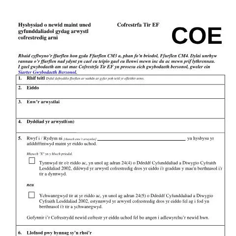 Document preview: Understanding the Commonhold Land Charge Notification Form — Property & real estate