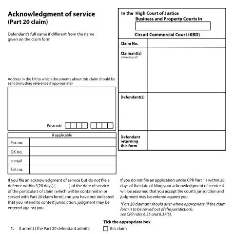 Document preview: Understanding the N213 RCC Form in Commercial Claims — Legal & justice