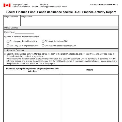 Document preview: Guide to Completing the CAP Finance Activity Report for Social Finance — Work & employment (CERFA n°EMP5728)