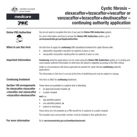 Document preview: Navigating the PB287 Form for Cystic Fibrosis Medications — Health (CERFA n°PB287)