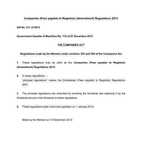 Document preview: GN. 311 of 2013: Essential Insights for Business Stakeholders — Government & admin (GN.-311-of-2013)