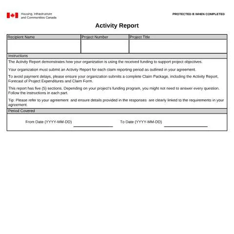 Document preview: Unlocking the HICC Activity Report for Project Success — Government & admin (CERFA n°HIC5542)