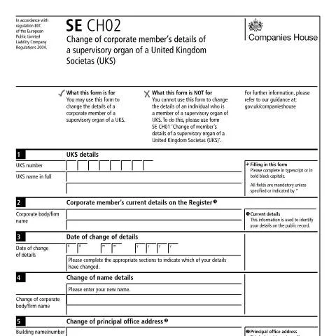 Document preview: Essential Guide to SE CH02 for UK Societas Governance — Government & admin