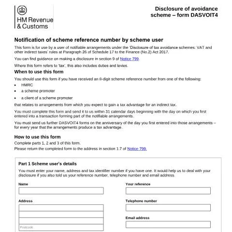 Document preview: Understanding the DASVOIT4 Form for Tax Compliance — Taxes