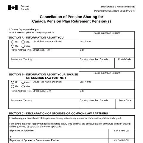Document preview: Understanding the ISP1014 Form for Pension Sharing Cancellation — Government & admin (CERFA n°ISP1014)