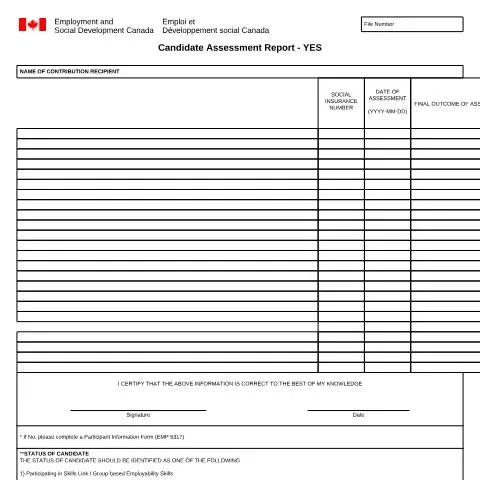 Document preview: Understanding the Role of the EMP5318A Report in Employment Programs — Work & employment (CERFA n°EMP5318A)