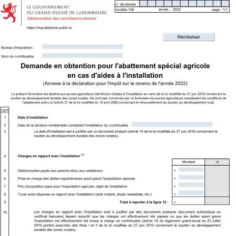 Aperçu du document Comprendre l'abattement spécial agricole pour les jeunes agriculteurs — Impôts & fiscalité (CERFA n°146 F)