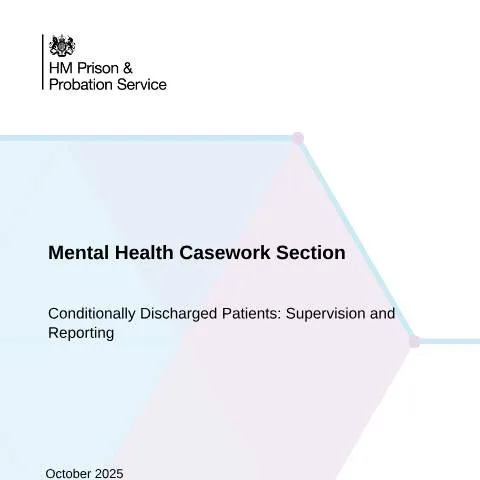 Document preview: Mental Health Conditional Discharge Reporting Requirements — Legal & justice