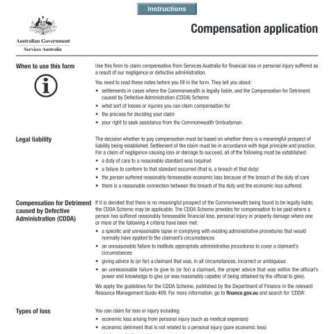 Document preview: The Importance of the SS509 Compensation Application Form — Benefits & social aid (CERFA n°SS509)