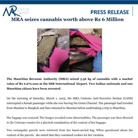 Document preview: Understanding the MRA's Cannabis Seizure Announcement — Government & admin (PRelease6M)