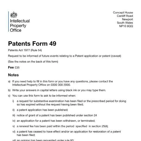 Document preview: Understanding the Role of Caveats in Patent Applications — Legal & justice