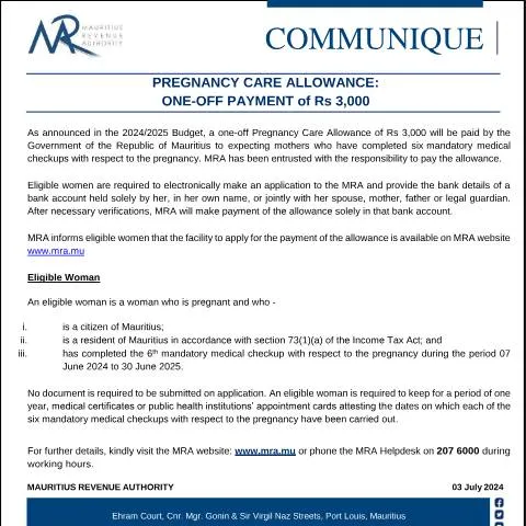 Document preview: Essential Support: Rs 3,000 Pregnancy Care Allowance for Mothers — Benefits & social aid (PregnancyCareAllowance030724)