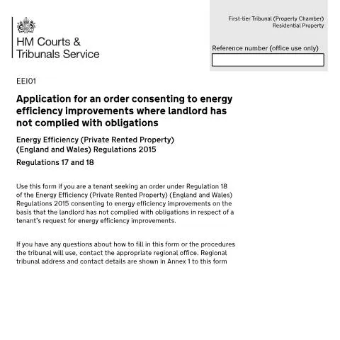 Document preview: Understanding Form EEI01 for Energy Efficiency Improvements — Government & admin