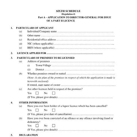 Document preview: Understanding the Part II Licence Application Process — Government & admin (CERFA n°PartaApplication2DG4IssuePartIILicence)