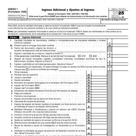 Document preview: Navigating the Complexities of IRS Form 1040-S1S — Taxes (CERFA n°1040S1S)