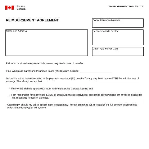 Document preview: Navigating the INS5249 Reimbursement Agreement for Workers — Work & employment (CERFA n°INS5249)