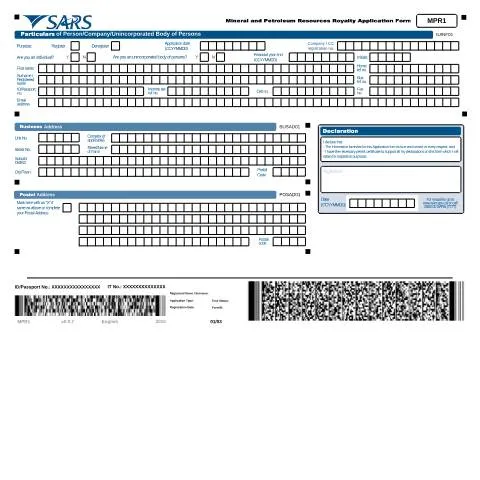 Document preview: Understanding the MPR1 Form for Royalty Applications — Government & admin (CERFA n°MPR1)