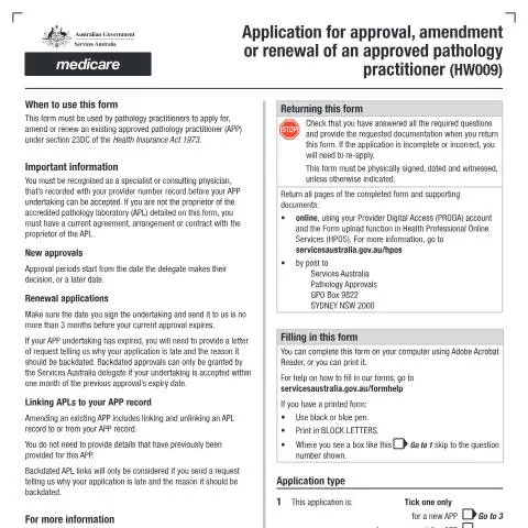 Document preview: Navigating the HW009 Form for Pathology Practitioners — Health (CERFA n°HW009)