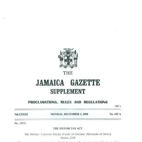 Document preview: Jamaica - Kingdom of Spain Treaty: Key Details and Implications — Government & admin (CERFA n°dta+jamaica_spain)