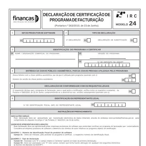 Pré-visualização do documento Entenda o Modelo 24 e sua Relevância na Faturação — Impostos (CERFA n°Modelo 24)