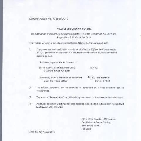 Document preview: A Deep Dive into Companies , GN 1758 of 2010 — Government & admin (Companies-GN-1758-of-2010)