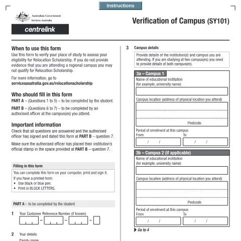 Document preview: Understanding the Importance of SY101 Verification of Campus — Benefits & social aid (CERFA n°SY101)
