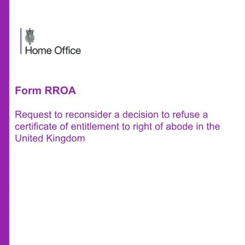 Document preview: Reconsideration of UK Right of Abode Decision — Immigration & visas