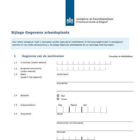 Documentvoorvertoning: Belang van de Bijlage Gegevens arbeidsplaats voor werkgevers — Werk (CERFA n°7142)