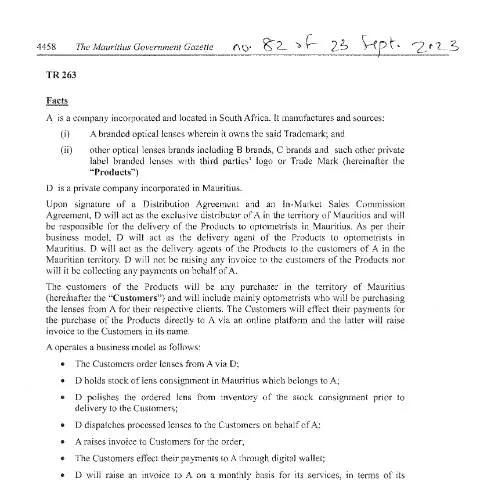 Document preview: The Importance of TR 263 in Business Operations — Government & admin (TR263)