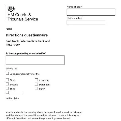 Document preview: Understanding Form N181: Court Case Management Directions — Legal & justice