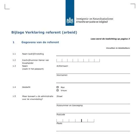 Documentvoorvertoning: Essentiële informatie over Bijlage Verklaring referent (arbeid) — Werk (CERFA n°7122)
