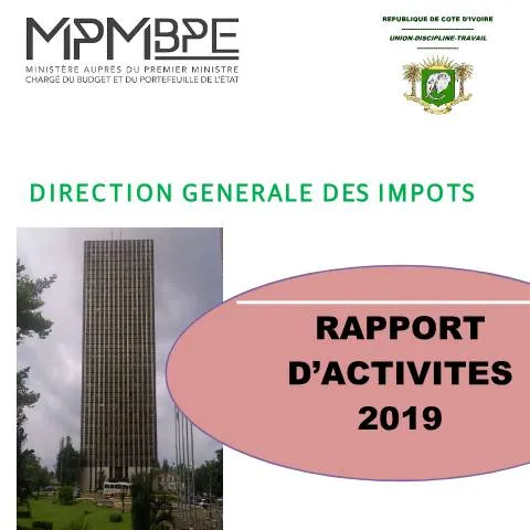 Aperçu du document Analyse des Activités Fiscales de la DGI en 2019 — Démarches administratives