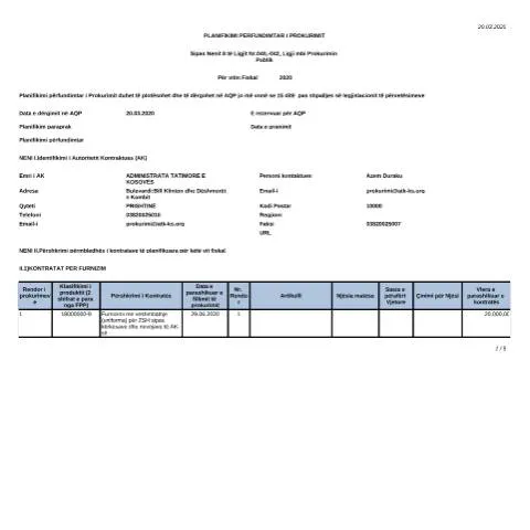 Document preview: Rëndësia e Planifikimit të Prokurimit Publik në Kosovë — Procedura administrative