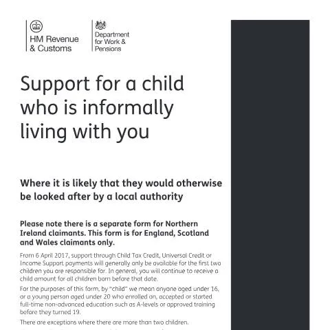 Document preview: Getting Universal Credit Support for Children in Informal Care — Family