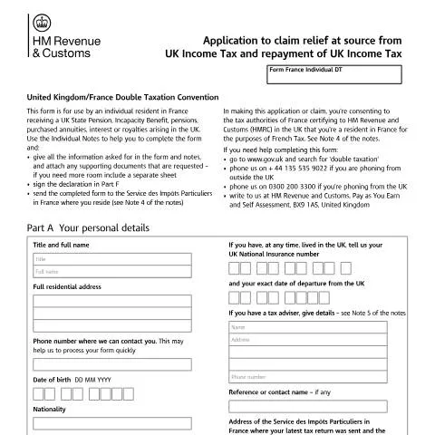 Document preview: Double Taxation Relief Between UK and France: Complete Framework — Taxes