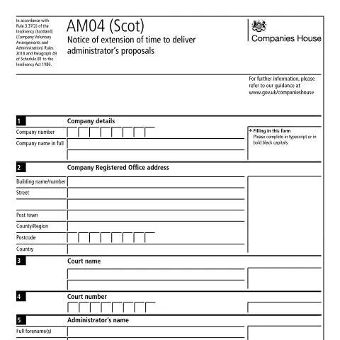 Document preview: The Importance of AM04 (Scot) in Scottish Insolvency — Business