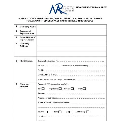 Document preview: Guide to Completing the Excise Duty Exemption Form for Vehicles — Vehicle & driving (CERFA n°RDZForm9270715)