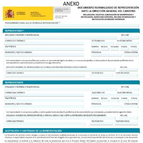 Vista previa del documento La Clave del Modelo de Representación en el Catastro — Trámites administrativos