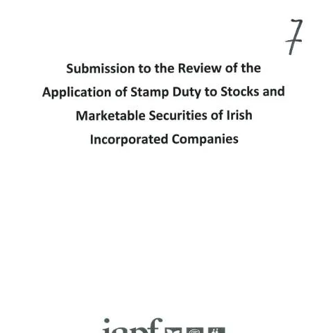 Document preview: Understanding Submission 7 on Stamp Duty Application — Taxes