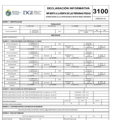 Vista previa del documento Guía Completa del Formulario 3100 IRPF para Contribuyentes — Impuestos (CERFA n°3100)