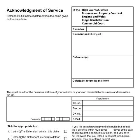 Document preview: How to Complete Form N9(CC) Acknowledgment of Service Properly — Legal & justice