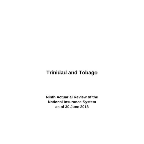 Document preview: Understanding the 9th Actuarial Review Report for Stakeholders — Government & admin (CERFA n°REPORT Trinidad AR2013 (June 2015) Final)