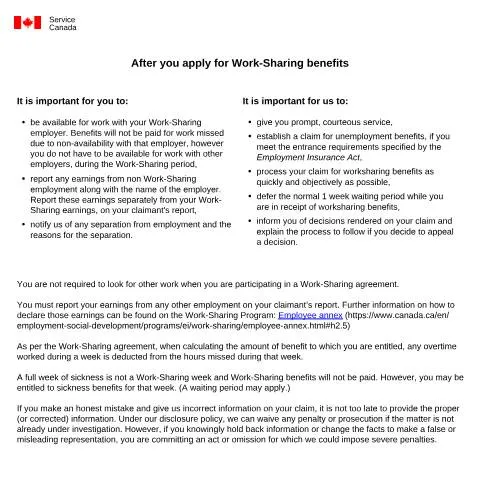 Document preview: Understanding Work-Sharing Benefits with Form INS5205 — Work & employment (CERFA n°INS5205)