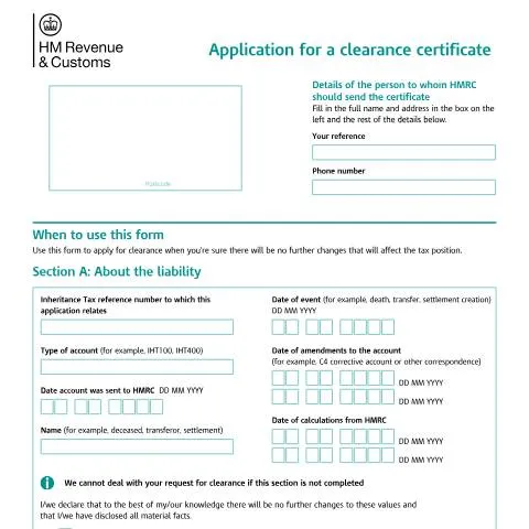 Document preview: Understanding the IHT30 Certificate: Complete Protection from Future — Taxes