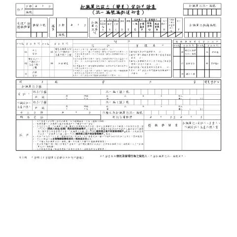 Document preview: 扣繳單位設立及變更的申請過程詳解 — Taxes (CERFA n°空白書表-扣繳單位設立(變更)登記申請書(信託及管理專戶專用))