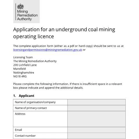 Document preview: A Comprehensive Guide to Coal Mining Licences — Government & admin