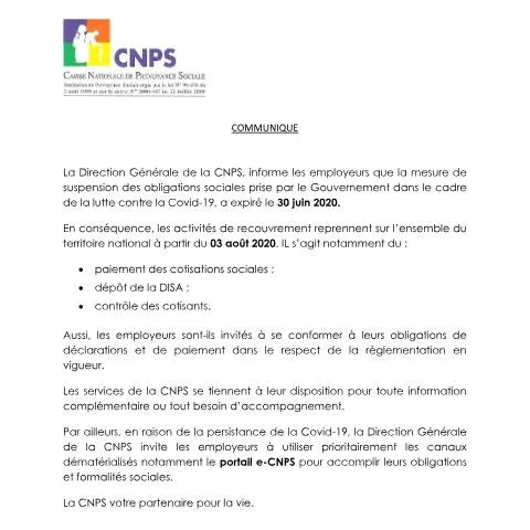Aperçu du document Comprendre la Reprise des Déclarations de la CNPS — Démarches administratives