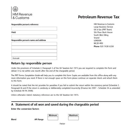 Document preview: Understanding the Petroleum Revenue Tax Return Process — Taxes