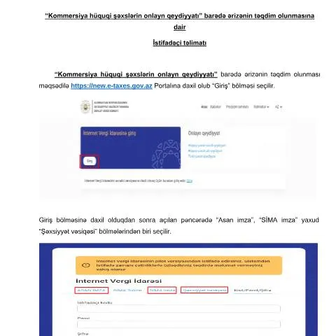 Document preview: Kommersiya hüquqi şəxslərin onlayn qeydiyyatının əhəmiyyəti — Vergilər & maliyyə