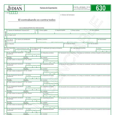 Vista previa del documento El Rol Esencial de la Factura de Exportación en Colombia — Trámites administrativos (CERFA n°F630-2011)
